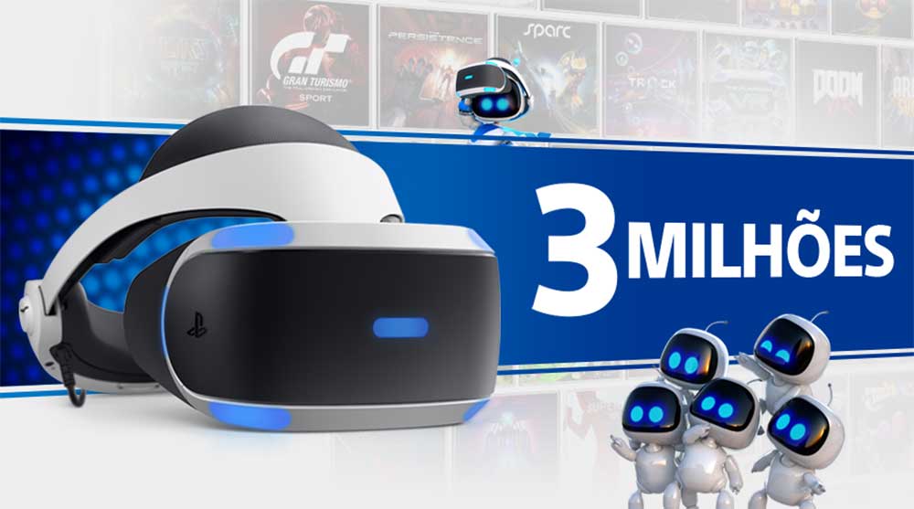 PlayStation VR ultrapassa os 3 milhões de unidades…